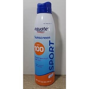 Equate Sport Broad Spectrum‎ Sunscreen, SPF 100, 5.5 oz. EXP. 06/2027